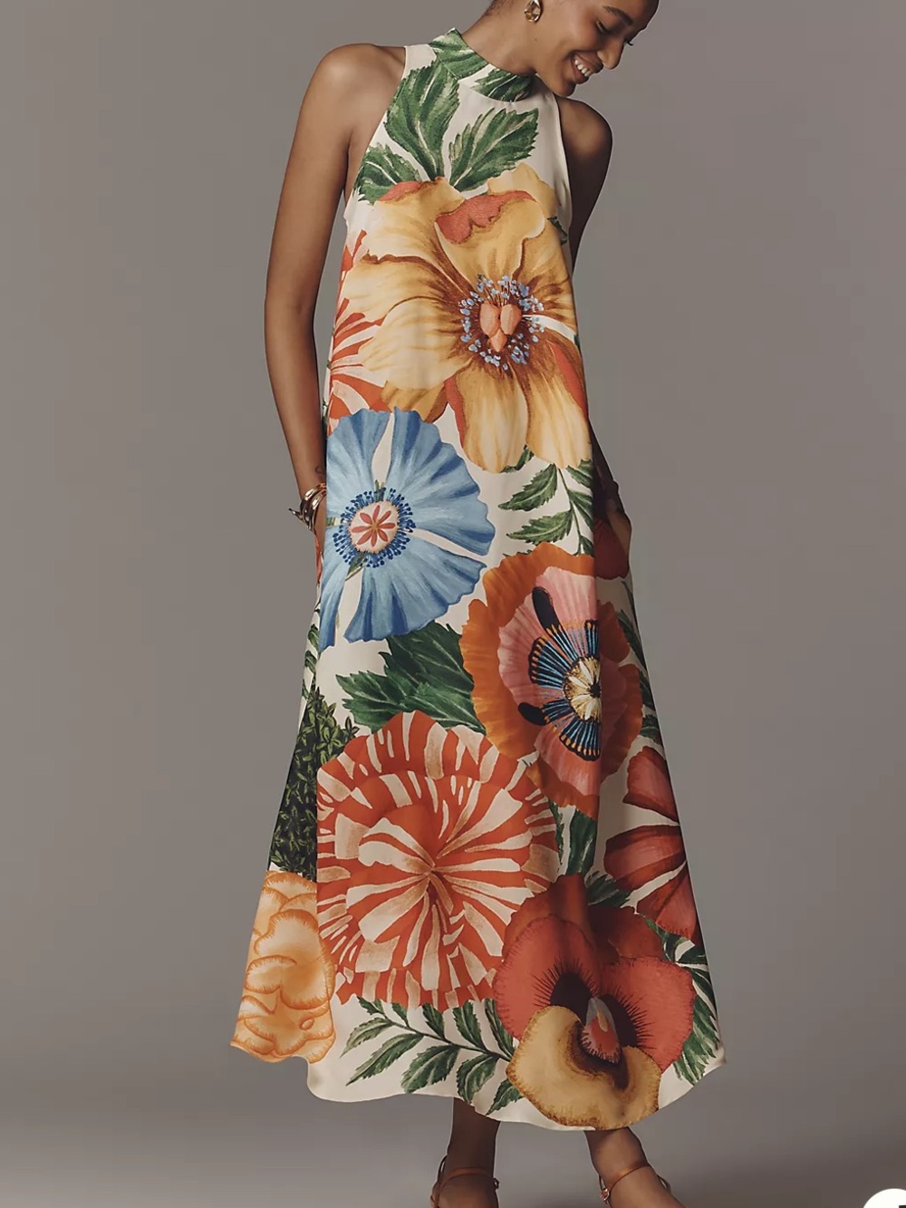 Farm Rio Halter Maxi Dress